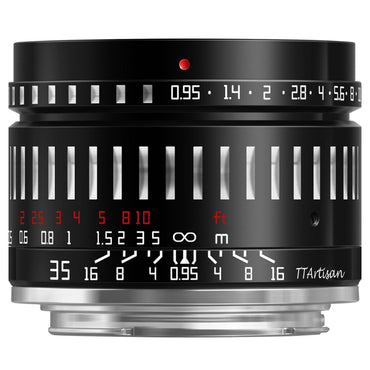 TTArtisan 35mm F/0.95 APS-C Format Sony E | Nikon Z | FUJIFILM X | Canon RF Mount Ultra Fast Prime Lens Large Aperture Full Metal Body, MF Manual Focus, 14" Focusing Distance, Clicked Aperture Ring for Smooth Bokeh, Low Light Photography