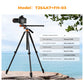 K&F Concept 4-Section 360 Degree Panoramic Fluid Head Video Tripod + Monopod with Max 95" Working Height, 5kg Max Load Capacity and Arca Swiss QR Plate for DSLR Mirrorless Camera | T254A7+FH-03