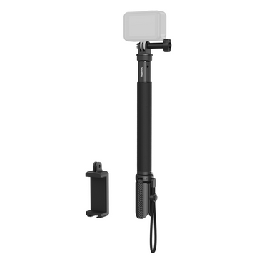 SmallRig Extendable Selfie Stick with Mini Tripod Leg & Phone Mount for Action Cameras & Smartphones, Up to 37.4" Max Height, Portable Aluminum Pole for GoPro, Insta360, DJI Action