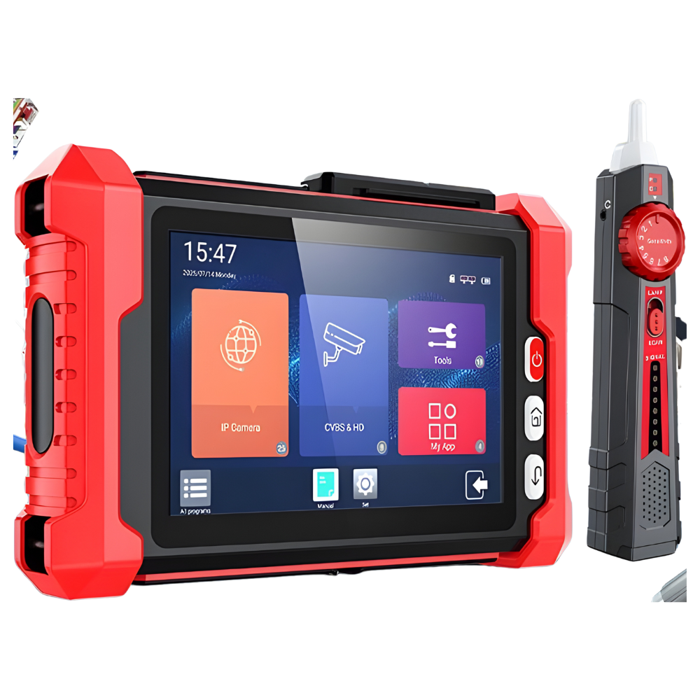 Noyafa HD IPC Tester, 4K IP & 8MP HD Camera Support, WiFi, 8x Zoom, Cable & Fiber Test