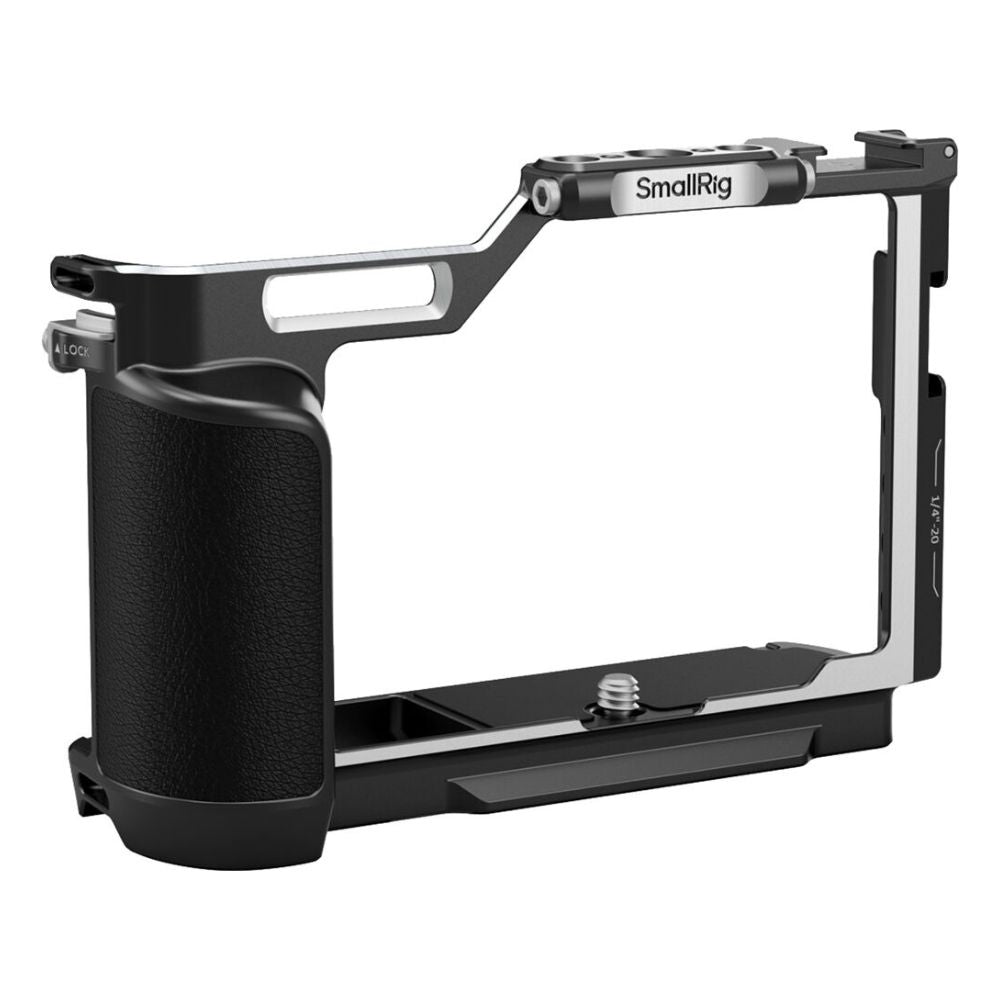 SmallRig Camera Cage for Panasonic LUMIX S9 - Arca-Type Baseplate, Leather Grip, Two-Point Locking System, Unobstructed Access to Ports & Flip Screen, Multiple Mounting Options | 4515