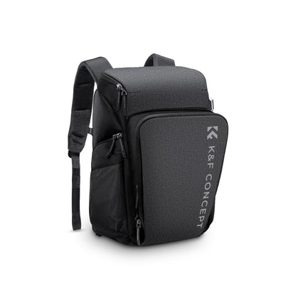K&F Concept Camera Alpha Backpack Air 25L with 16" Computer Compartment, Top & Side Access, Internal Support Fibers Bars and Raincover for Videography & Photography (Grey) KF13-128V3