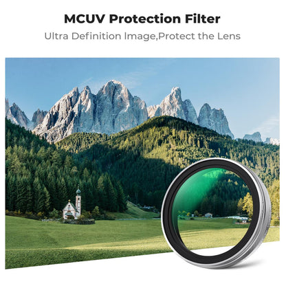 K&F Concept FUJIFILM X100 Series NO-X MCUV Ultraviolet Lens Filter for FUJI X100, X100F, X100S, X100T, X100V, X100VI Cameras - Multi-Coated Optical Glass, Magnetic Frame, High-Definition, Waterproof & Scratch-Resistant