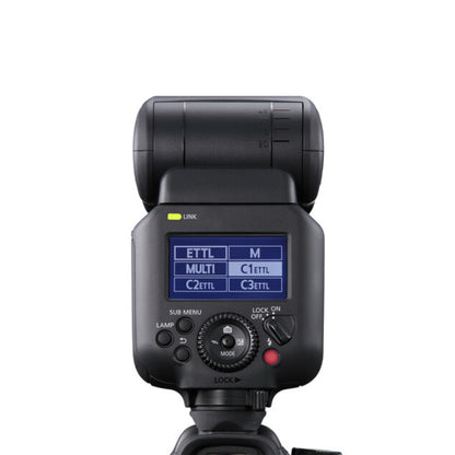 Canon Speedlite External Flash for EOS and PowerShot Digital Camera with Wireless Radio Trigger and Smartphone App Control, Guide Number 131' / 197' at ISO 100, Multifunction Shoe, LCD Screen Display Panel for Photography | EL-10 EL-5