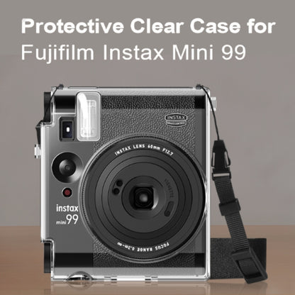 Pikxi Protective Clear Case for FUJIFILM Instax Mini 99 Instant Film Camera with Body Strap