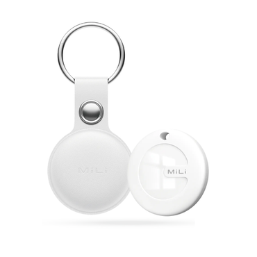 MiLi MiTag Duo Item Finder with Leather Case - iOS Apple Find My & Android Google Find Hub Compatible
