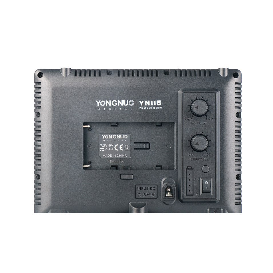 Yongnuo YN116 3200K-5500K LED Video Studio Light Photographic Lighting