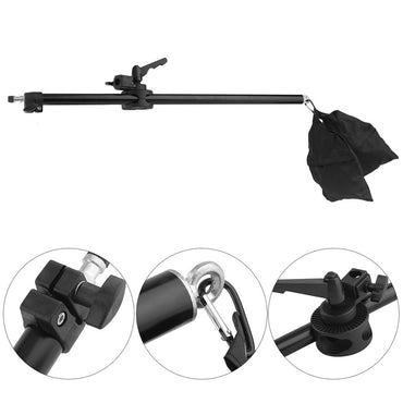 Pxel LS-ARM140 140cm 4.5 Feet Cross Arm Bracket Telescopic Boom Arm Stand with Counterweight