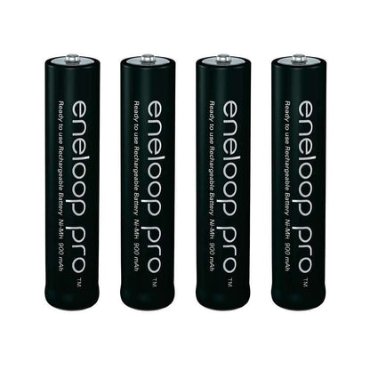 Panasonic Eneloop Pro BK-4HCCE-4BT Rechargeable Battery AAA Pack of 4 (Black) x2