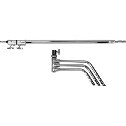Pxel LS40 Riser C-Stand with Turtle Base Kit for Studio Lighting, Reflector etc