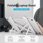 Vention 17.3" Foldable Laptop Stand with 9-Gear Levels Stable Holding, Anti-Slip Silicone, ABS + Silicone Material - White