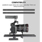 SmallRig 2pcs 30cm Black Aluminum Alloy 15mm Rod with M12 Threaded Ends 1053