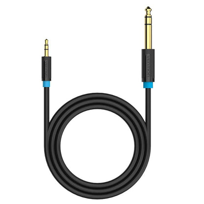 Vention 6.5mm Male to 3.5mm Male 1-Meter Gold Plated (BAB) Audio Cable for Amplifiers, Sound Box, Microphones, Laptops, Mobile Phones