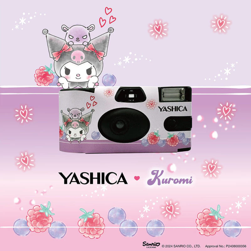YASHICA x SANRIO Series 35mm ISO 400 F/11 Single Use Film Camera with 27 EXP Exposures for Color Prints and Photography