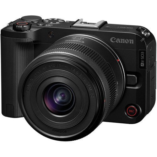 Canon EOS R50 V 24.2MP APS-C DIGIC X CMOS Mirrorless Video Camera Content Creator Kit w/ RF-S Mount 14-30mm AF IS STM PZ Lens, Hybrid Tripod Grip & Stereo Microphone, Records UHD 4K 60fps, 3" Vari-Angle Touchscreen for Vlog Vlogging