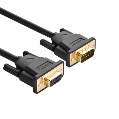 [CLEARANCE] UGREEN 3-Meter DB9 RS232 9-Pin Serial Cable Female to Male with Built-In Locking Bolts for Personal Computers, Equipment, and Peripherals | 20147