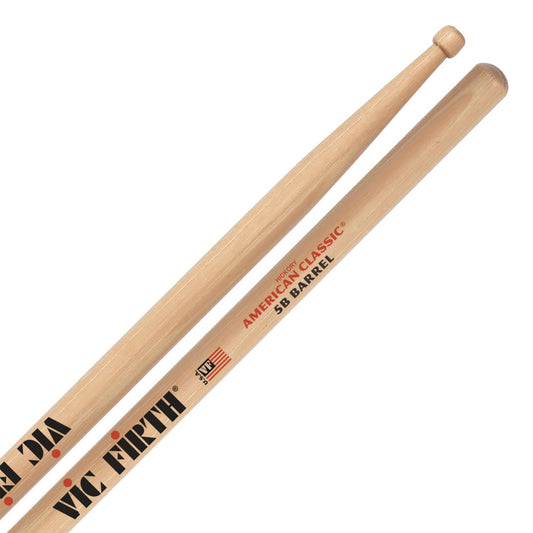 [CLEARANCE] Vic Firth American Classic 5B Hickory Wood Drumsticks (Pair) Drum Sticks for Drums and Percussion (Multiple Styles Available)