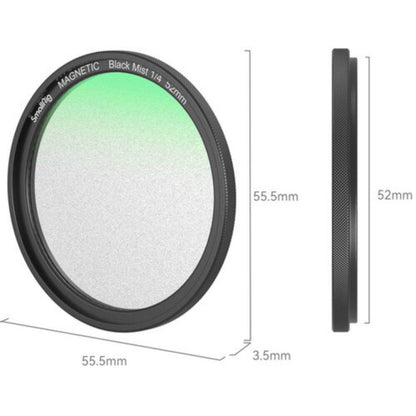 SmallRig MagEase 52mm Magnetic Filters & M-Mount Filter Adapter Ring for Compatible Smartphone Cases & Cages / Variable ND (ND2-32), CPL Polarizer, Black Mist 1/4 Diffusion Filters
