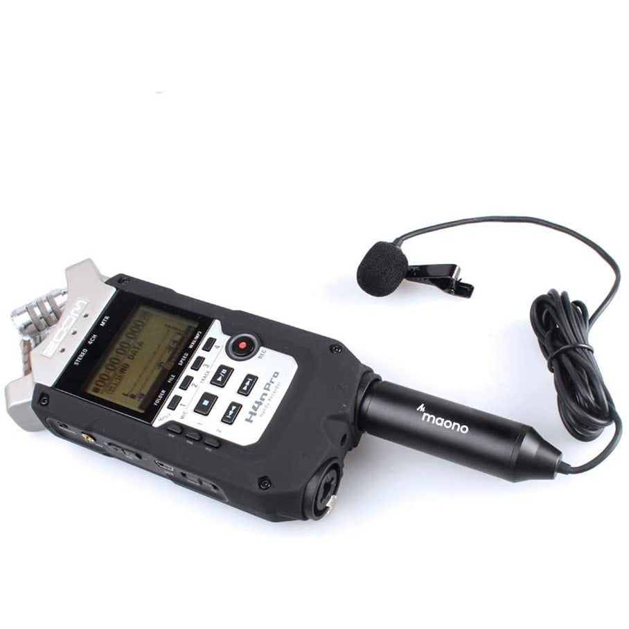 [CLEARANCE] Maono AU-XLR10 Omnidirectiol Lavalier Lapel Microphone 6.39ft Phantom Power High Sensitivity and Flat Frequency for Youtube Recording, Podcast, Webir, Vlog and Interview XLR-10 XLR10 XLR