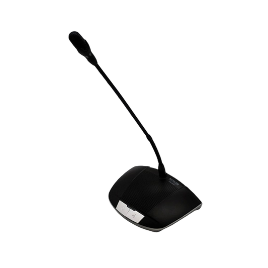 KEVLER QM-900 Series Conference Microphone Unit with Unidirectional Condenser 2W Microphone, Volume Control, On/Off Buttons and Red Light Indicator for Business Conference System (Chairman/Delegate's Unit) | QM-900C, QM-900D
