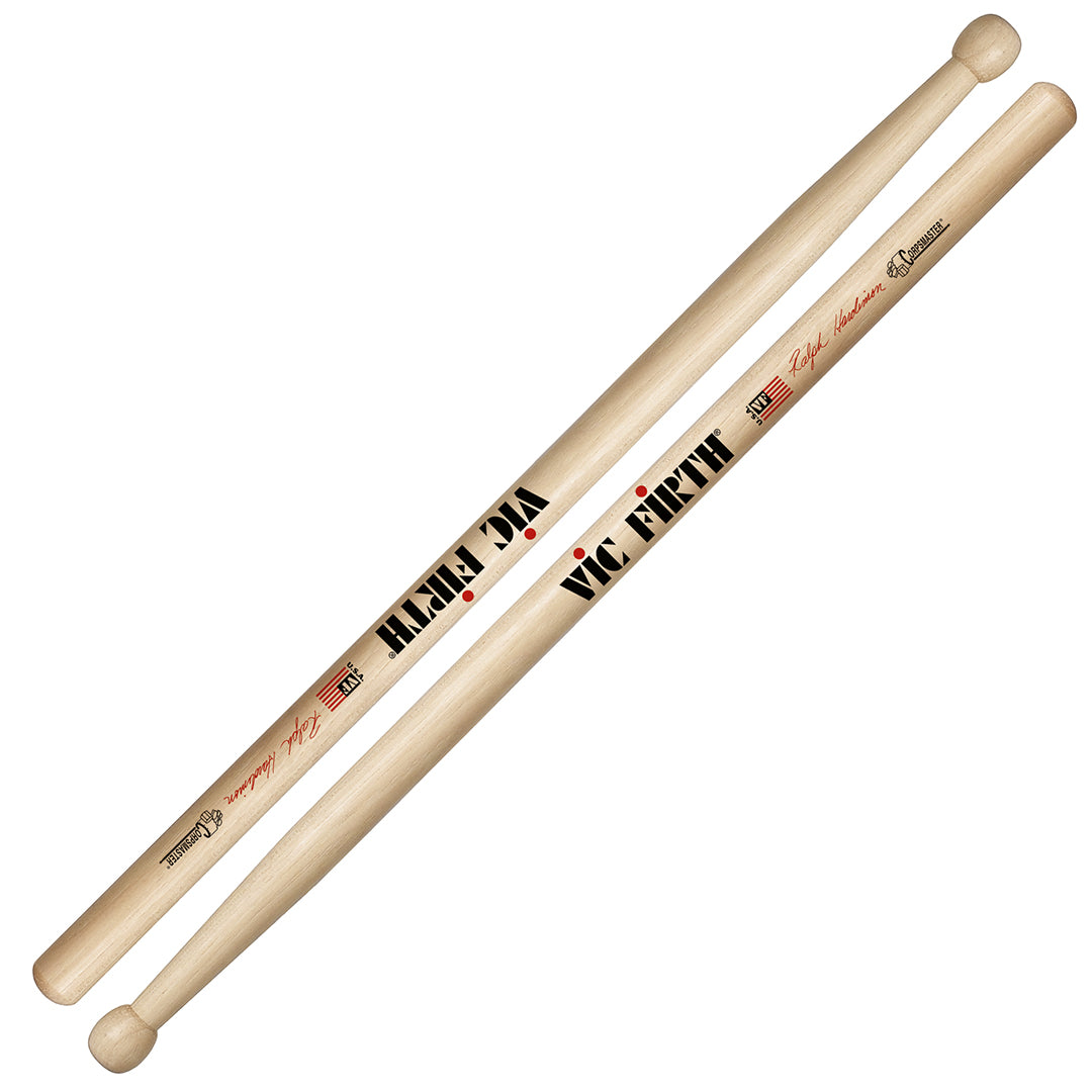 Vic Firth Ralph Hardimon Signature Hickory Wood Drumsticks Oval Tip Marching Tenor / Swizzle Sticks for Drums and Cymbals | SRHTS/W | JG Superstore