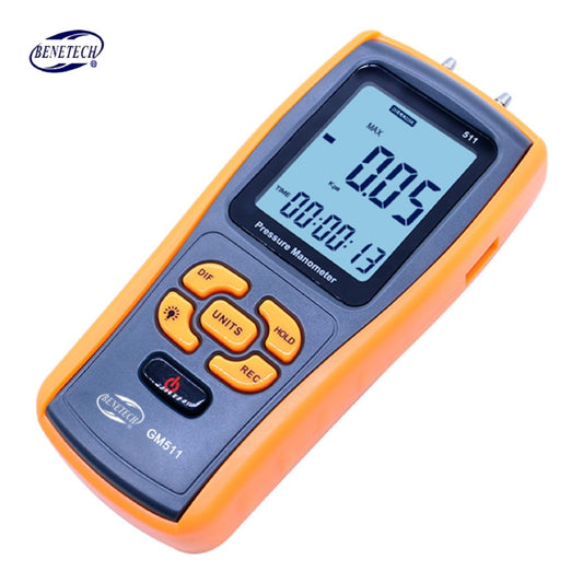 [CLEARANCE] Benetech GM511 Portable USB Digital LCD Pressure Gauge Differential Pressure Manometer Measuring Range 50kPa Pressure manometer