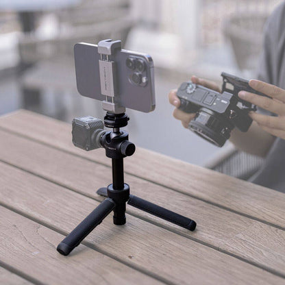 PGYTECH CapLock Quick Release Action Camera Selfie Stick Tripod with Cold Shoe Mount and 1/4" Screw Adapter for Insta360, DJI, GoPro, and Smartphone Holders | P-GM-218