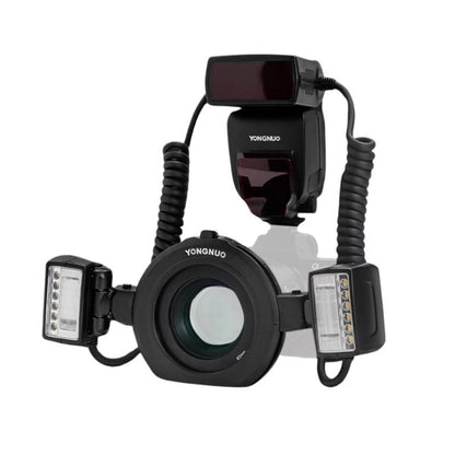 Yongnuo YN24EX TTL Macro Ring LED Flash Head Adapter with Auto Save Setting, Sound Indicator for Canon EOS & Sony DLSRs | JG Superstore