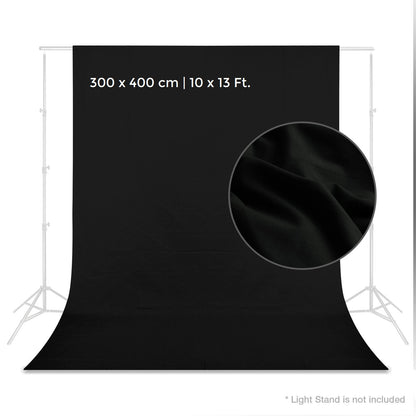 [CLEARANCE] Pxel AA-ML3040B 300cm x 400cm Seamless Muslin Background Cloth Backdrop Black