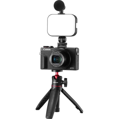 Vijim by Ulanzi VL100C Mini Pocket Video LED Light 3 Cold Shoe 170 Adjustable Ball Head 3200K-6500K Built-in Rechargeable Battery 2000mAh