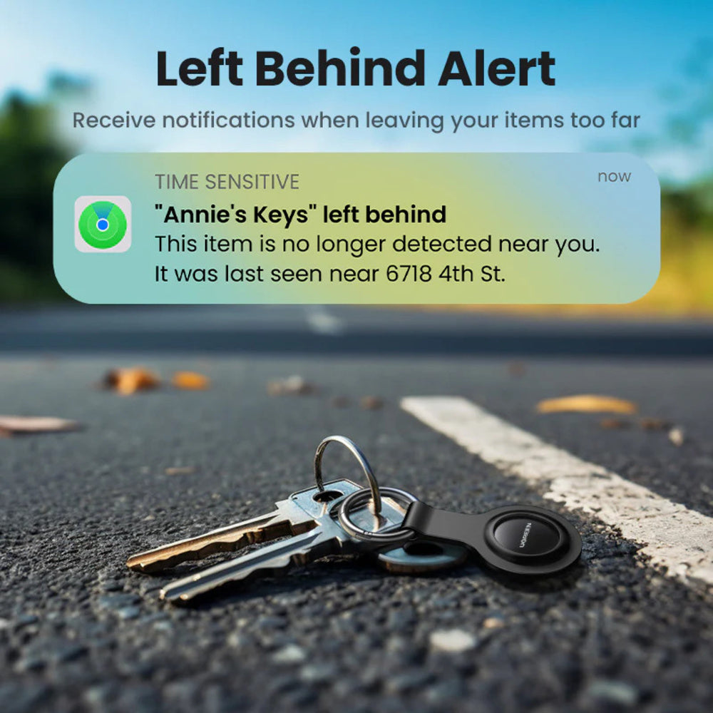 UGREEN Smart Tag Bluetooth Key Finder & Tracker for Keys, Bags & Luggage with Built-In Speaker, GPS & 1-Year Battery Life for iPhone, iPad & Mac (Compatible with Apple Find My / AirTag Altertive) | CM520