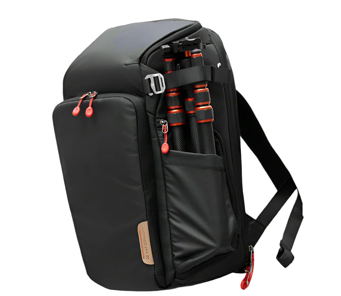 K&F Concept 25L Camera Backpack with 16" Laptop Compartment, Expandable Up to 4L, Quickdraw Dual Compartment, Rain Cover for Sony Fujifilm Canon Nikon Lumix DJI Drone, Lenses, Battery, Speedlite Flash & Photography Accessories Storage Bag