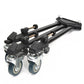 Pxel AA-TP DOLLY Heavy Duty Aluminum Folding Tripod Dolly with 3 Wheel Slider Stand for Video Camera Camcorder