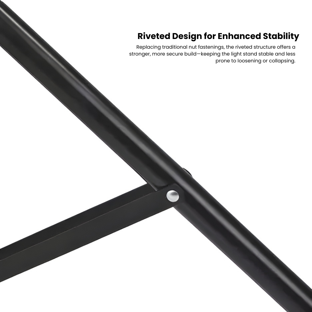 Meking WH‑9325 3-Section Light Stand w/ 2.7m Max Height & 5kg Max Load Capacity
