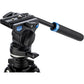Benro TSL08AS2CSH Slim Aluminum Video Tripod Kit 4-Section with S2P Head 5.5 lbs Capacity