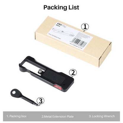 UURig by Ulanzi R054 Metal Extension Base Plate Mount Vertical Shooting Bracket with Cold Shoe for Sony ZV-1