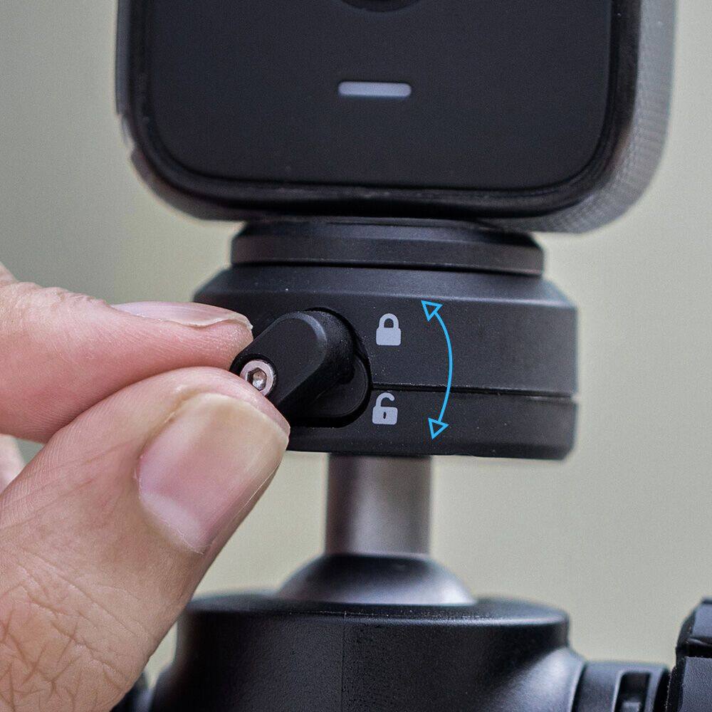 PGYTECH CapLock Quick Release Action Camera Selfie Stick Tripod with Cold Shoe Mount and 1/4" Screw Adapter for Insta360, DJI, GoPro, and Smartphone Holders | P-GM-218