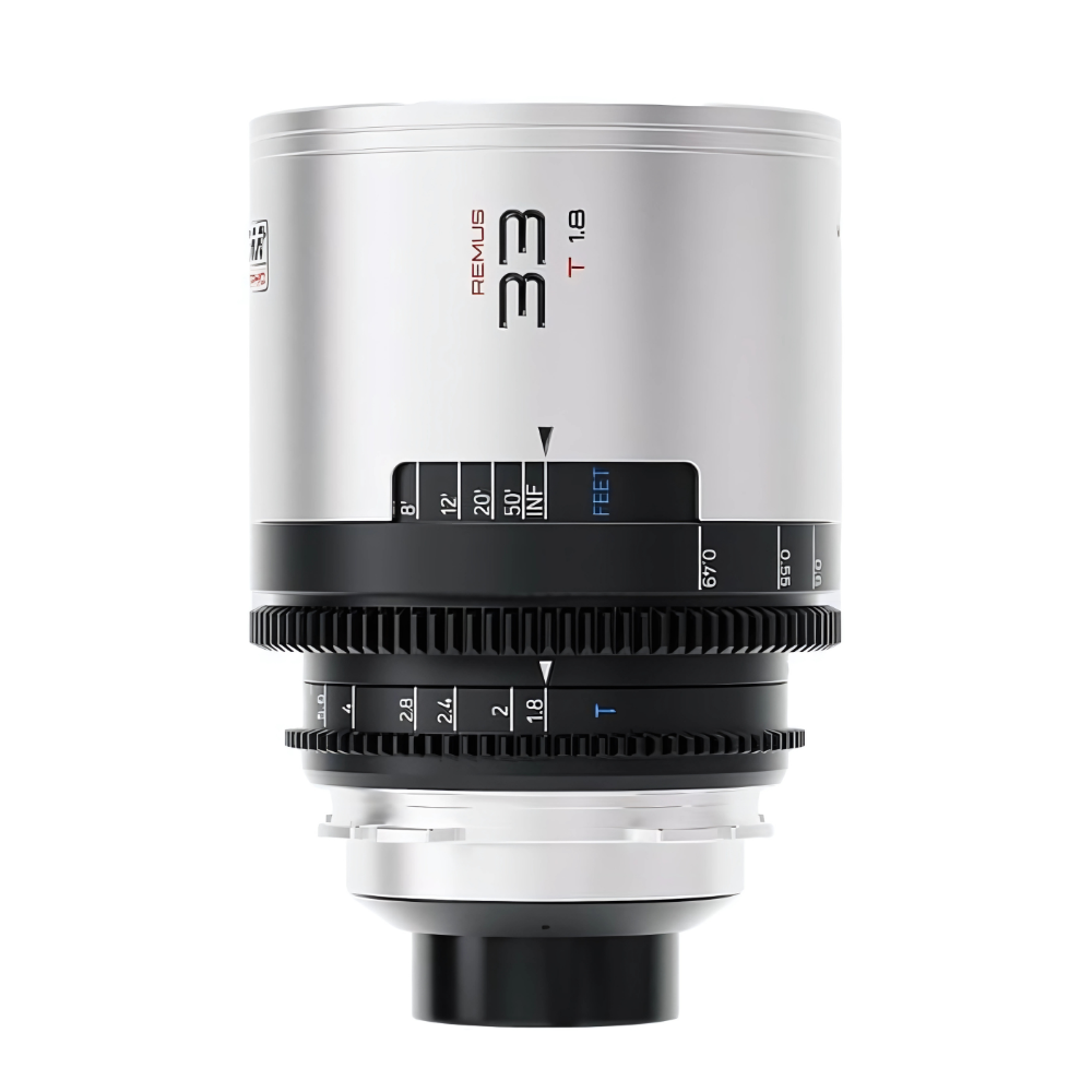 BLAZAR REMUS M 33mm 50mm 85mm 100mm T/1.8 1.5x Full Frame Sony E Mount Anamorphic Cine Lens Set Kit, 0.5 Meter to 0.7 Meter Focusing Distance, Silver Lens Flare and Signature Oval Bokeh, Rich Visuals for Videography Content Creation