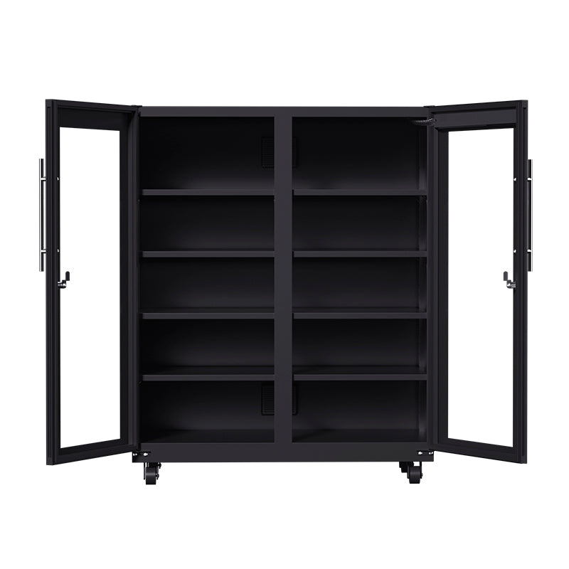 Eirmai 350L Electronic Digital Dry Cabinet Dehumidifying Box with Touch Screen, Automatic AI Smart Control - 350 Liters (Black) | MRD-368T