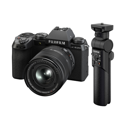 FUJIFILM X-S20 with XF 18-55mm Kit R LM OIS Lens with TG-BT1 Tripod Grip Bluetooth for Mirrorless Camera with 26.1MP APS-C X-Trans BSI CMOS 4 Sensor & X-Processor 5, 6K, 4K Full HD Up to 8fps Shooting, and Vari-Angle Touchscreen