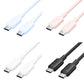 Vention 1M / 2M 60W USB 2.0 Type-C Male to Type-C Male PD Fast Charging Data 3A Cable with High-Speed 480Mbps Transfer Rate for Smartphone, Tablet, Laptop, Gaming Console - Black / White / Pink / Blue