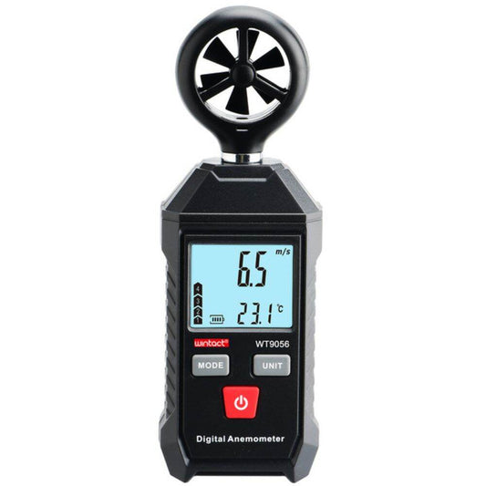 Wintact WT9056 Digital Anemometer Wind Speed Meter (0-30 m/s / -10-45 °C) with LCD Backlight Display for Air Velocity & Airflow Temperature Monitoring | Industrial, Home Improvement, Weather & Climate | Testers & Measuring Tools