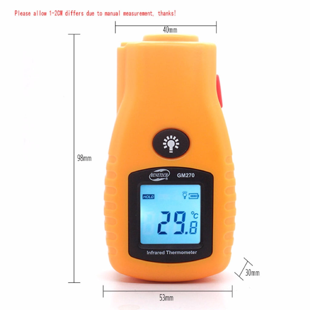 [CLEARANCE] Benetech GM270 Non Contact Thermometer Laser Temperature Gun Infrared Thermometer -32 to 280° Celcius
