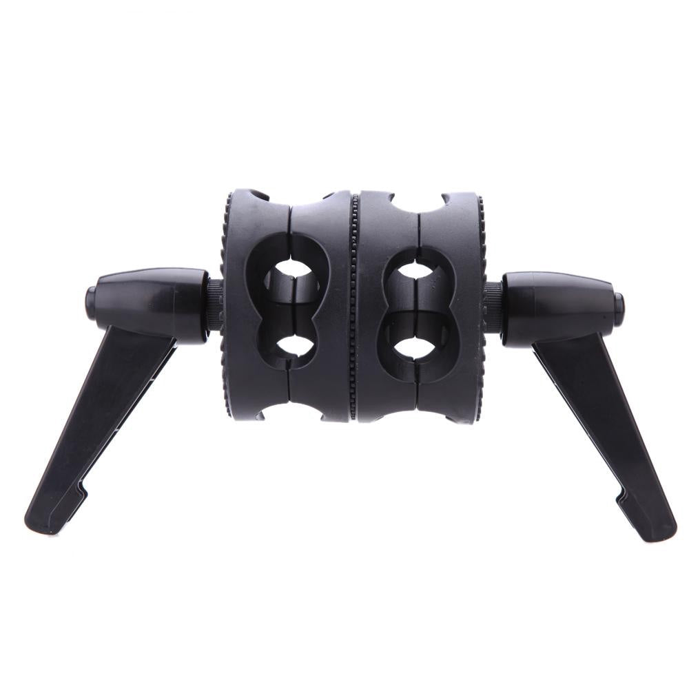 Pxel AA-BA1 Double Dual Grip Swivel Head Bracket for Studio Boom Arm Reflector Holder Stand