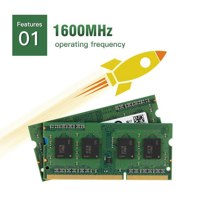 Crucial 8GB Single DDR3L 1600 SODIMM CL11 1.35V Laptop Memory Ram