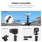 K&F Concept MS29 Extendable Flexible Tripod + Remote with 10m Wireless Range, Max 23.6" Height, 2kg Max Load Capacity, 360° Pan / 90° Tilt Ball Head with 2 in 1 Phone Clip for Smartphones, Action Cameras and Mirrorless Camera