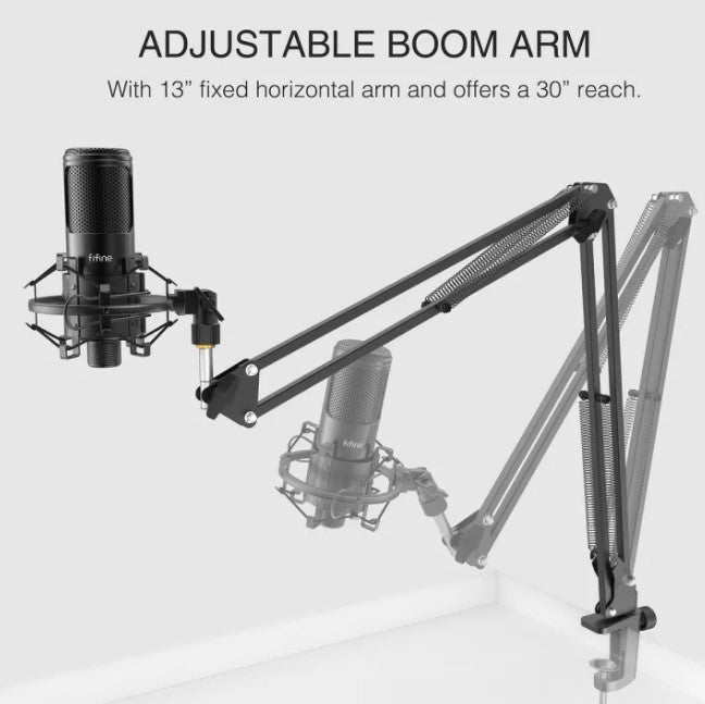 [CLEARANCE] Fifine F1 5V Professional Studio Microphone for Vlogging, Music Recording and Livestreaming