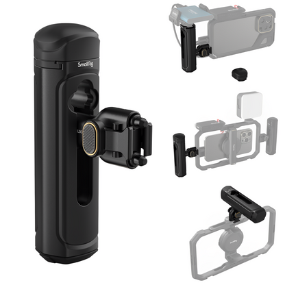 SmallRig Quick Release Side Handle with Cold Shoe Mount & Wireless Control (Optiol) for SmallRig's Mobile Video Smartphone Cages | 4403 4402