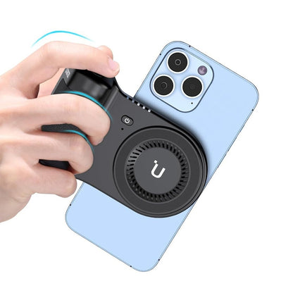 Ulanzi MA45 Magnetic MagSafe Wireless (Right Hand) Power Grip for iP-16 / 15 / 14 / 13 Smartphone with Camera Shutter, 5000mAh Battery, 10W Wireless Charging, 180° Rotating Mode and for Mobile Video Vlog | M021