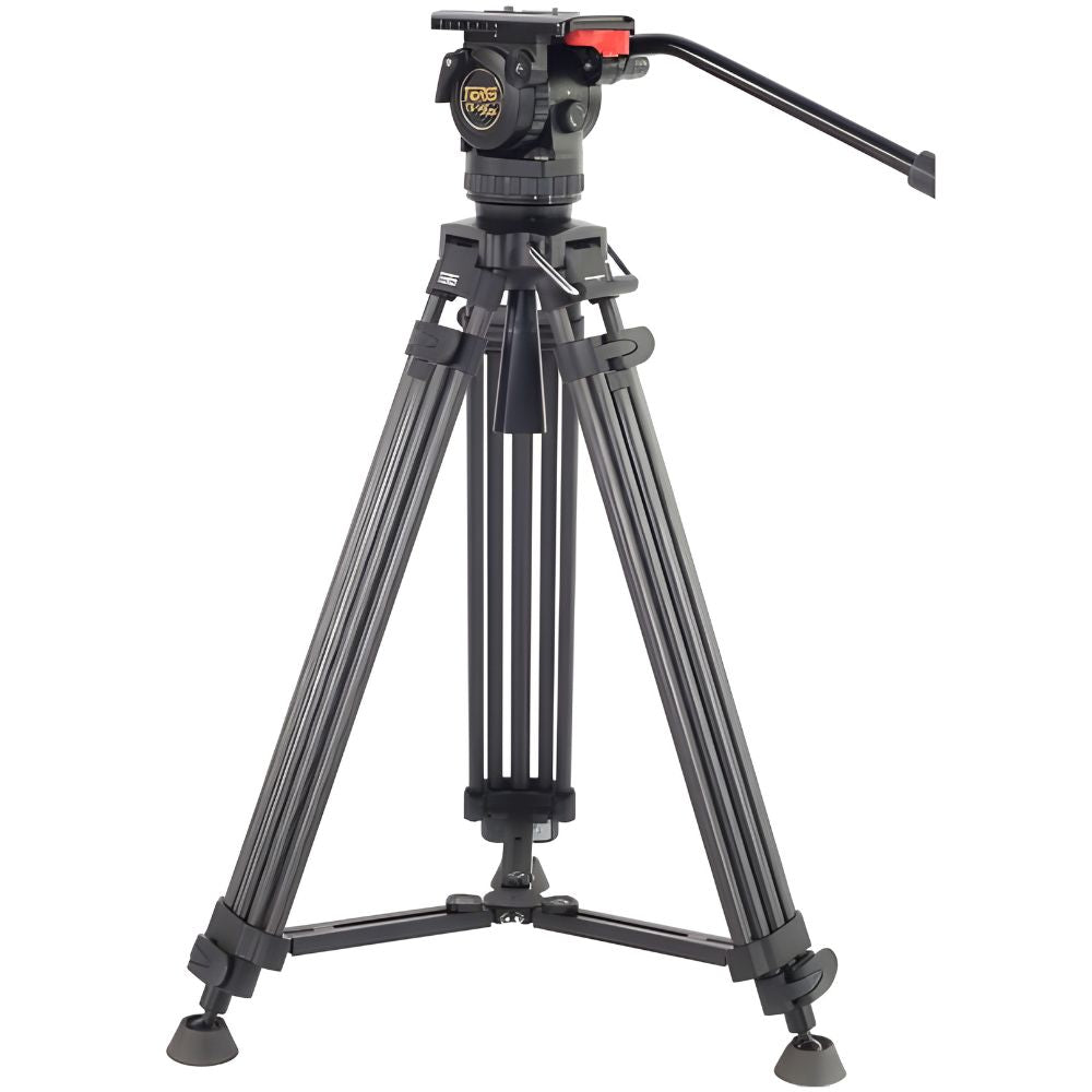 Teris TSN6AL PLUS | TSN6CF PLUS TS-N6 Fluid Head Tripod System w/ 2-Stage Aluminum/Carbon Fiber Legs